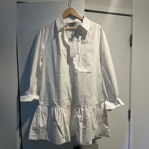 Wayf Dresses & Skirts - NWT Wayf Cotton Shirtdress Poplin